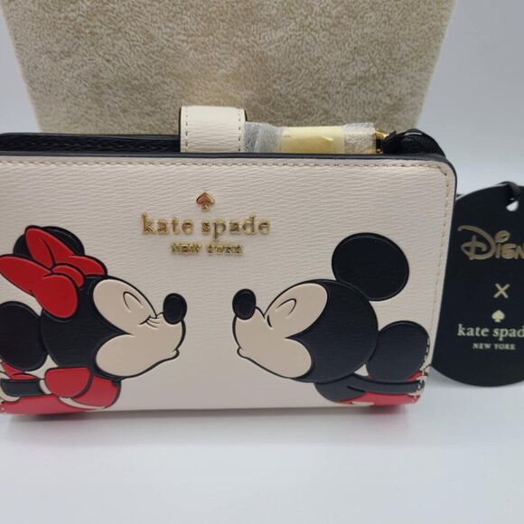 Kate Spade Disney NY Minnie Medium Bifold Wallet NWT! NEW! - Picture 8 of 12